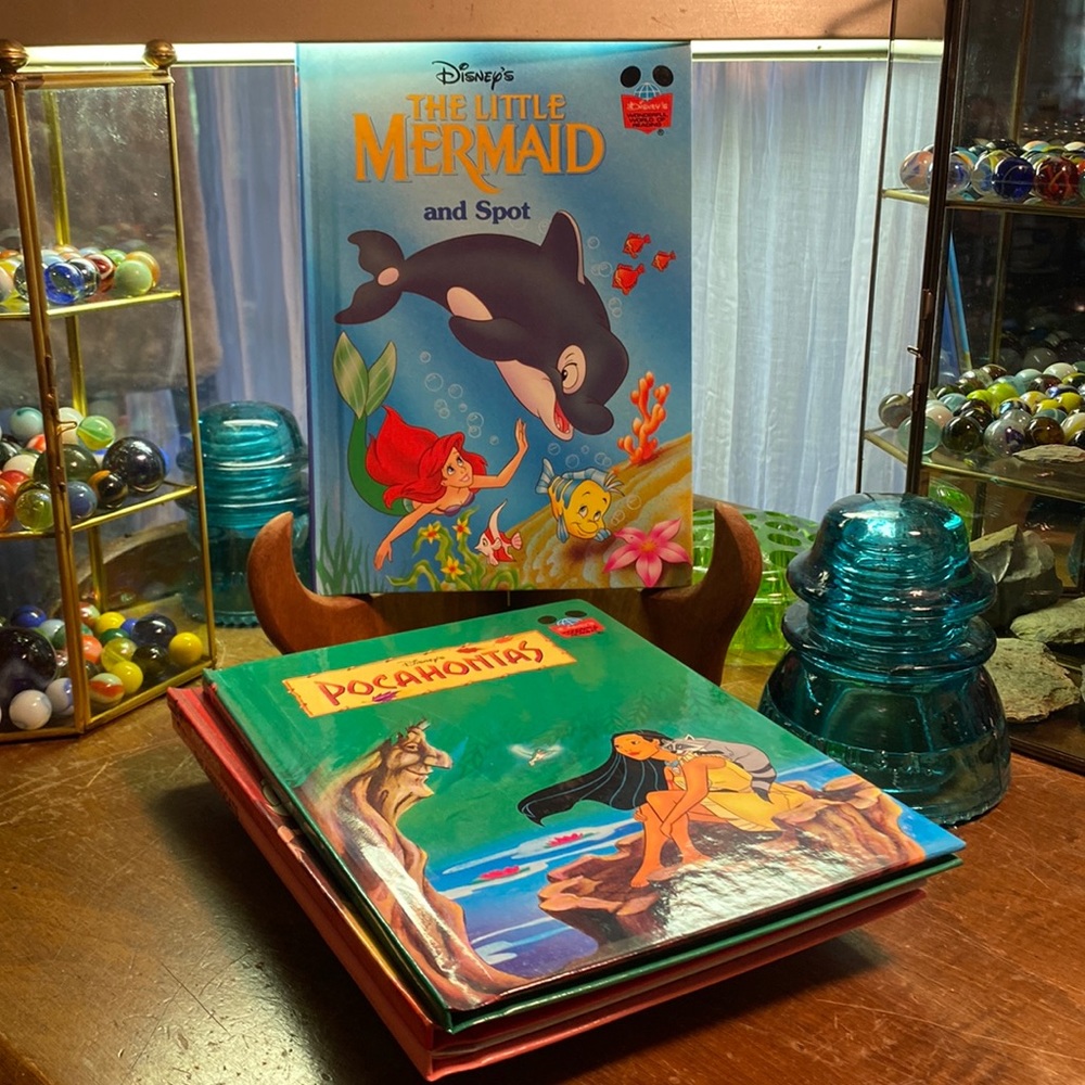 4 Disney’s the Little mermaid and spot kids books.